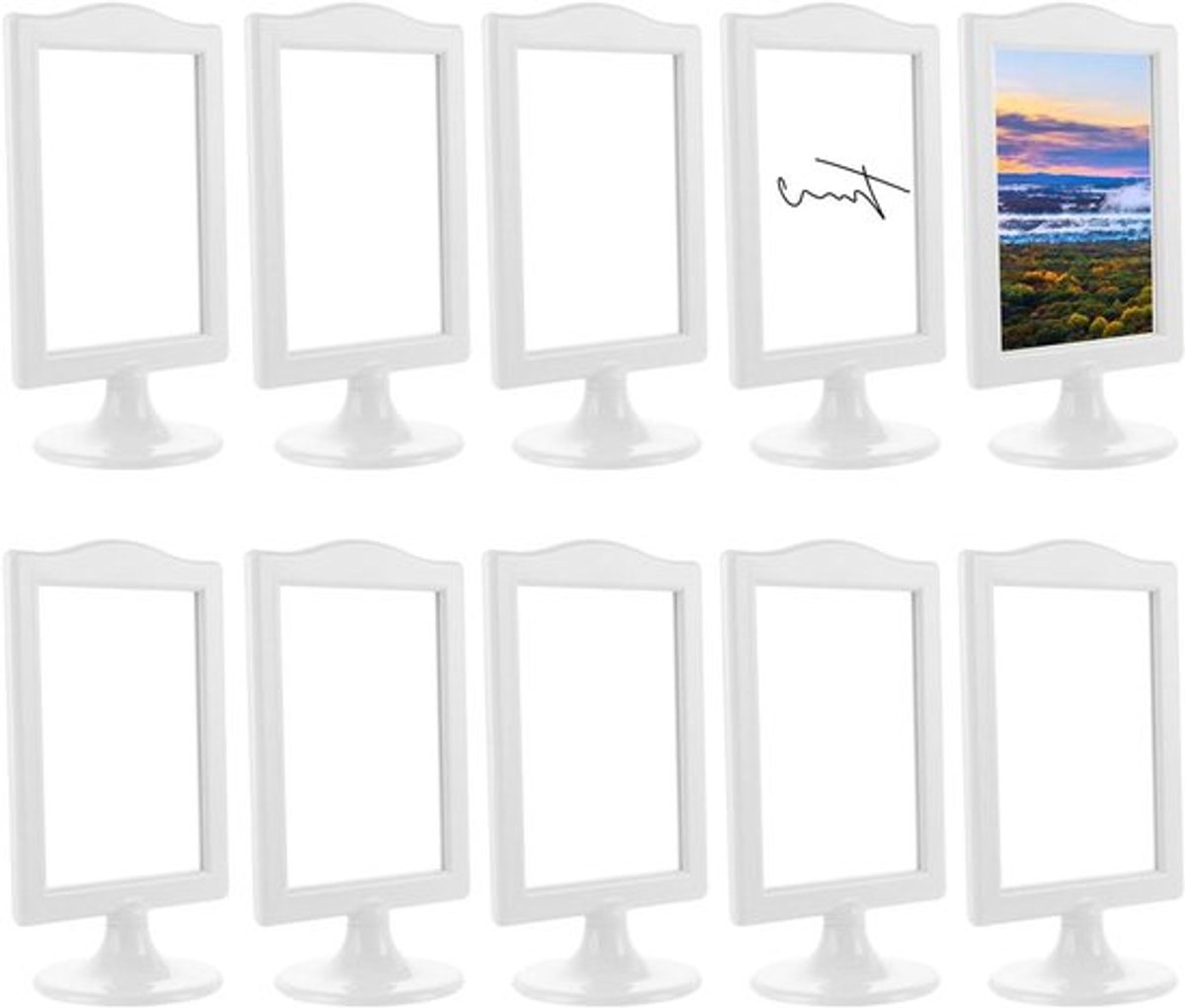 Inovra Plus - Zelfstaande Fotolijsten in Set van 10 stuks voor Staande Foto's met