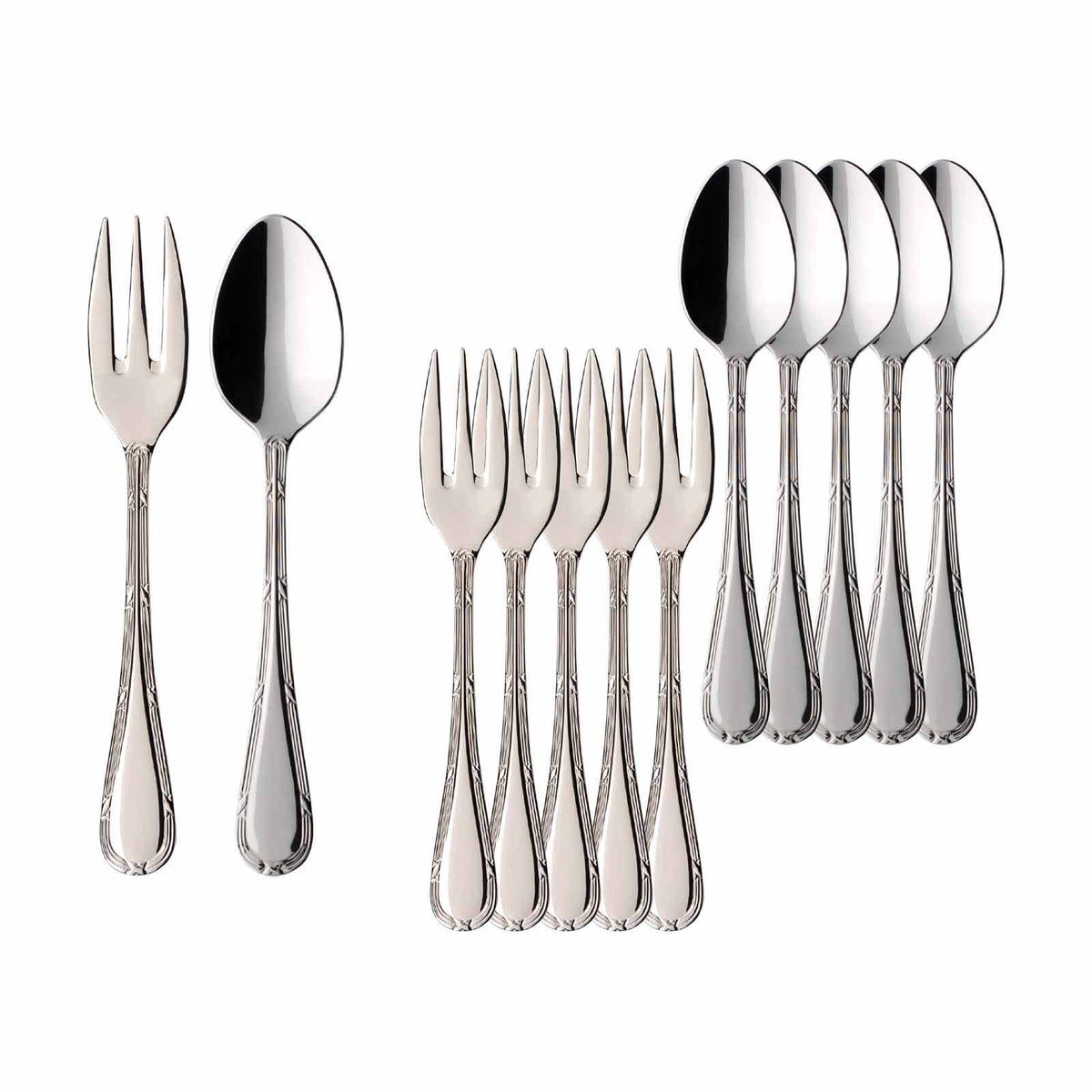 Kaffeebesteck Bundle Kreuzband Septfontaines Set van 12