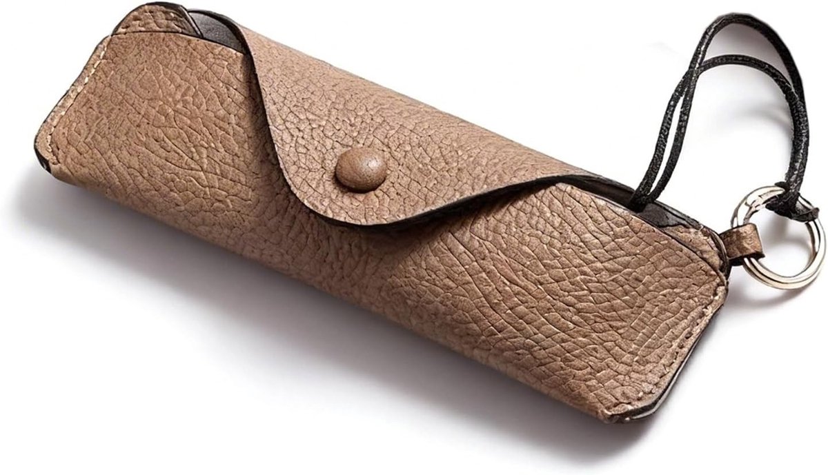 Vintage Leren Bril Etui voor Zonnebrillen en Correctiebrillen - Zacht en Duurzaam Design voor Dames en Heren