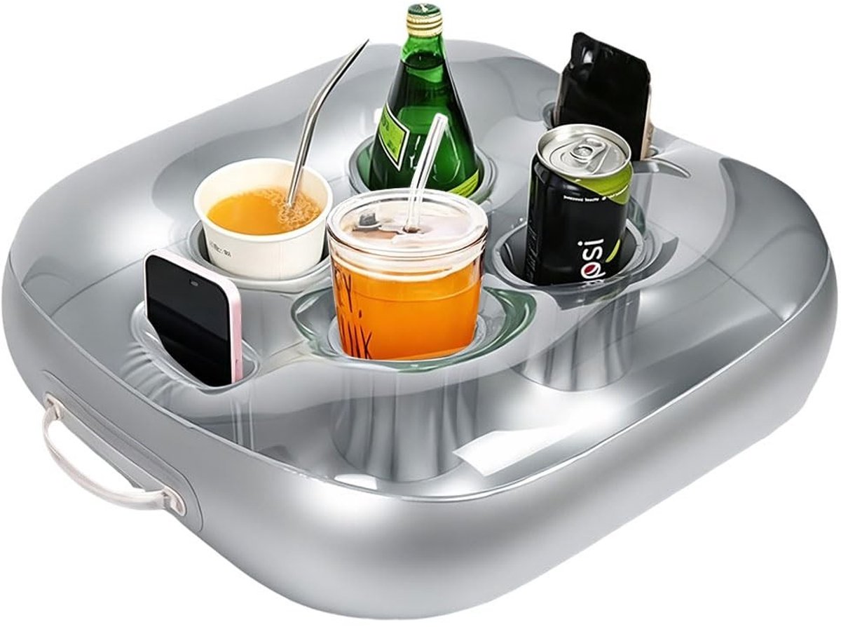 Omgoods - Opblaasbare Drankhouder voor het Zwembad met 6 Compartimenten