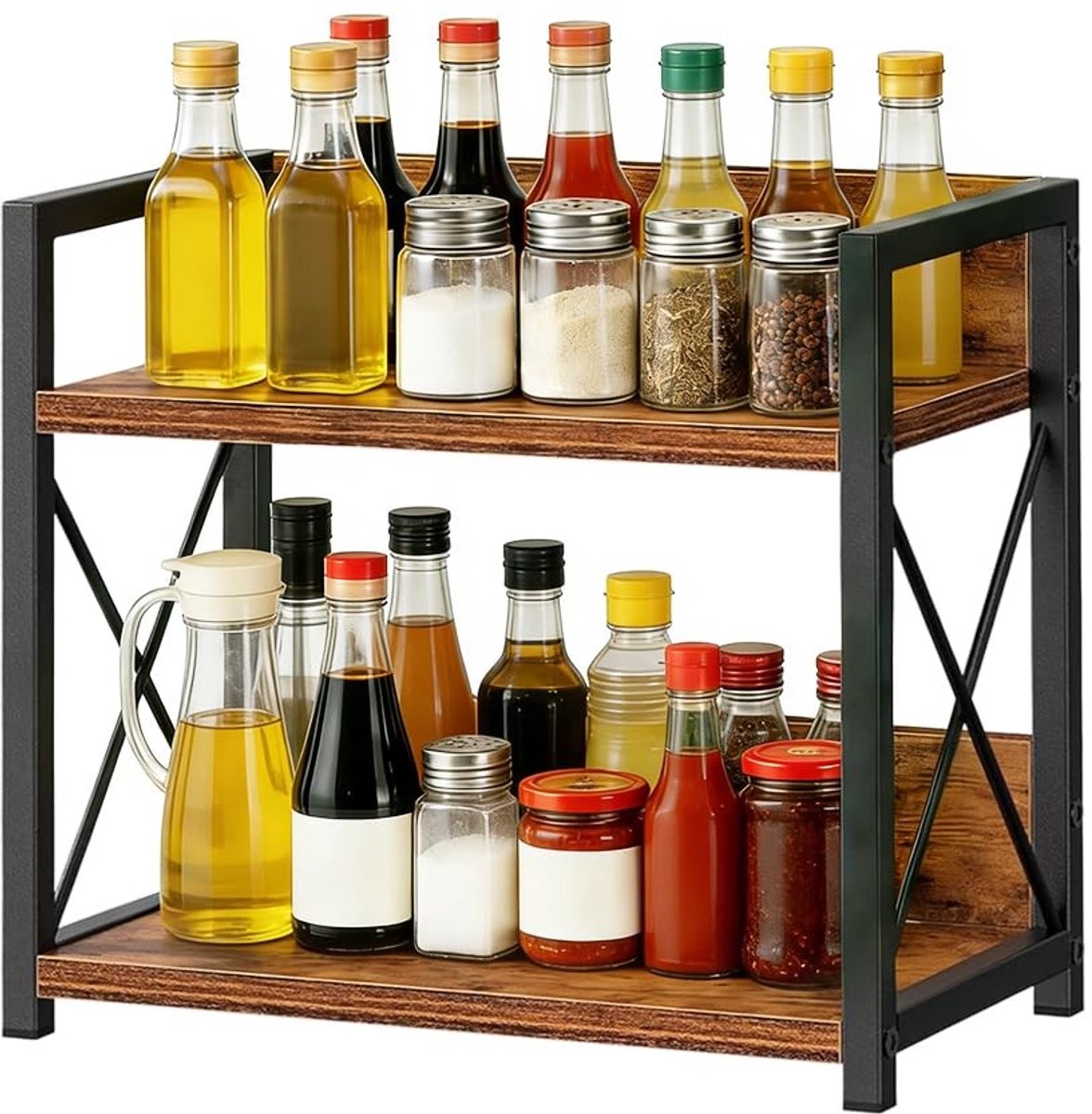 Omgoods - Coffee Shop Organizer - 2-Layer Houten Plank