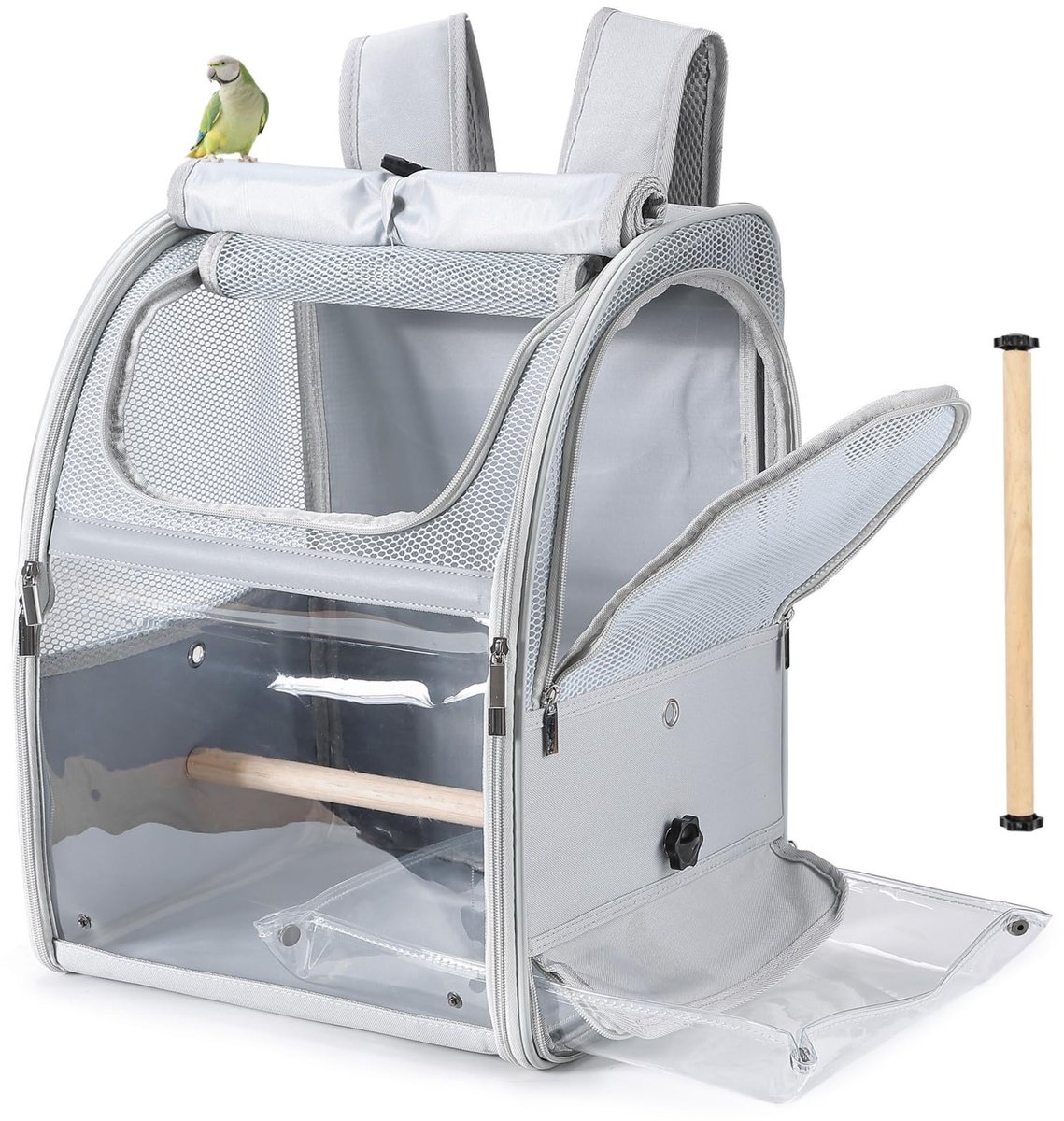 Omgoods - Waterdichte Vogel Rugzak met Perches en Tray
