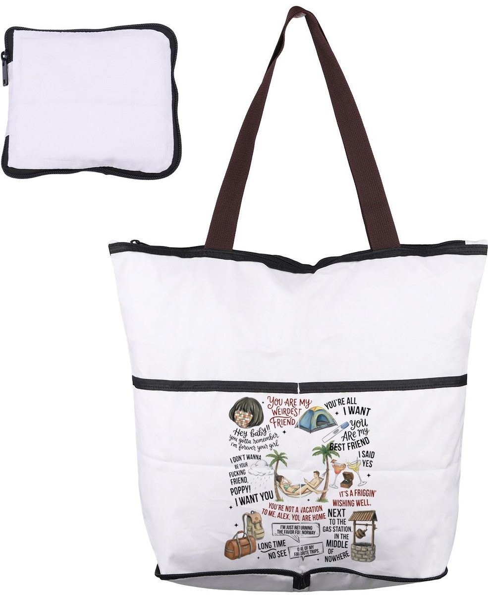 Omgoods - Herbruikbare Boodschappentas met Romantisch Boek Design