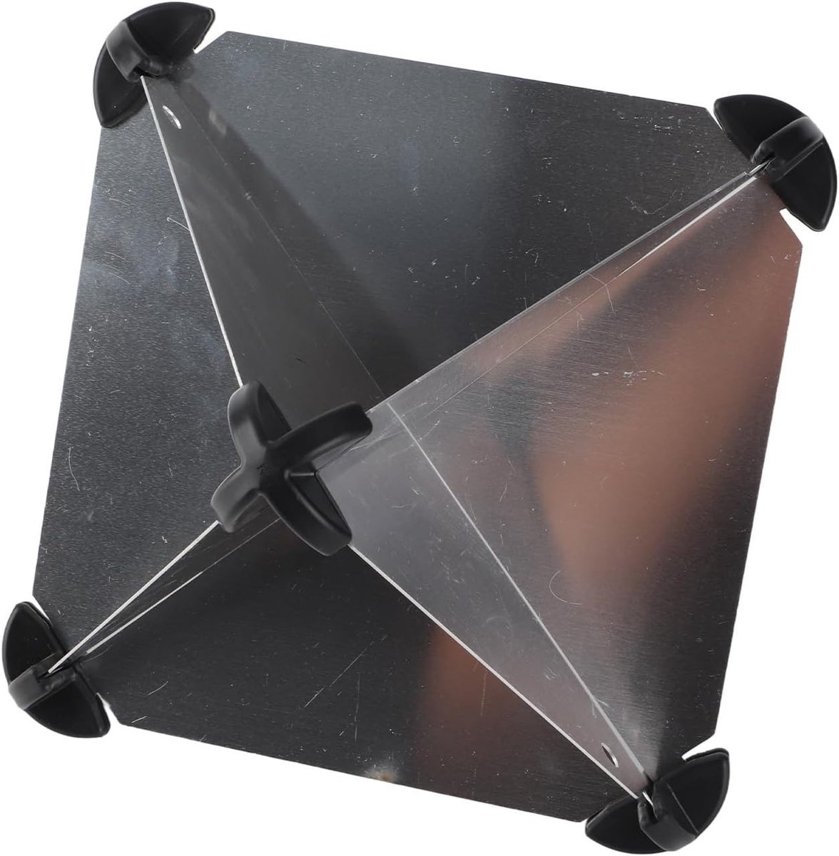 Radarreflector 30 x 30 cm van aluminium voor scheepsveiligheid, roestvrij en duurzaam, ideaal voor zeil- en motorboten, eenvoudig te monteren in zout water