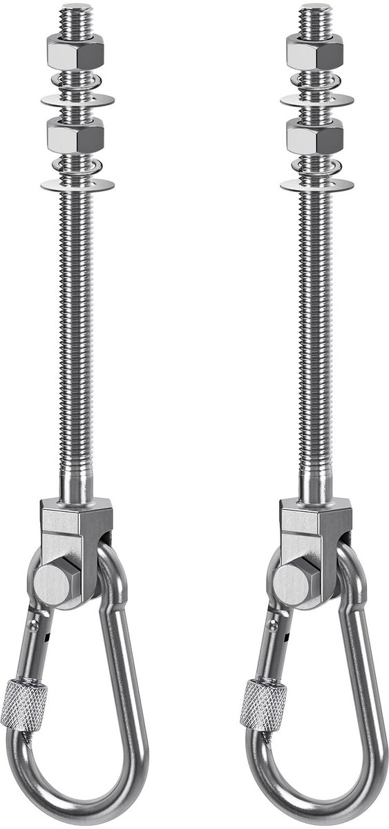 Omgoods - Schommelhaak Zwarelading - 180° draaibaar Haken voor Hangmat en Hangstoel