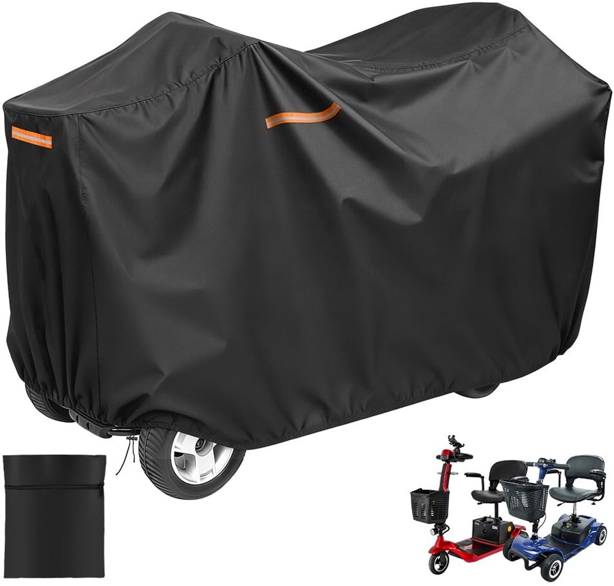 Omgoods - Waterdichte Bescherming voor Mobiliteit Scooter met Opbergtas