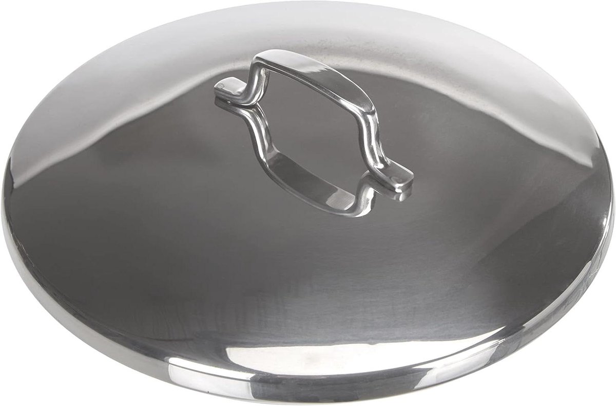 Gourmet Deksel - Pan Deksel - Koken - Roestvrij Staal - 22 cm - Zilver