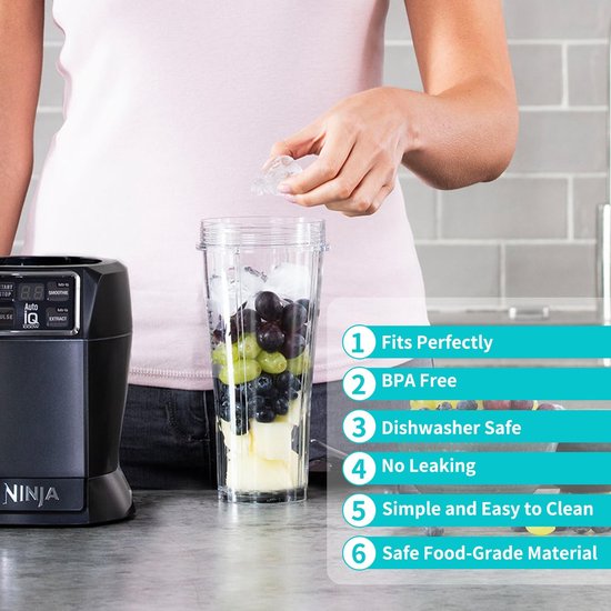 Omgoods - Set van 2 Mixer Bekers voor Ninja Blender — afbeelding 2