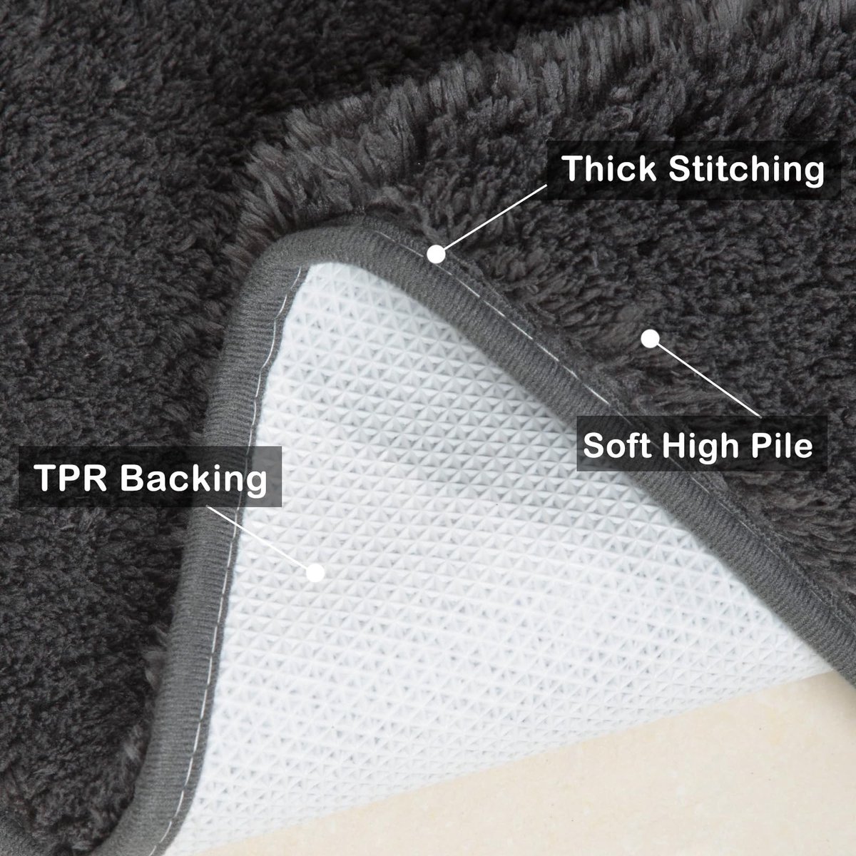 Omgoods - Lange Antislip Badmat 180x60 cm voor Veiligheid en Comfort