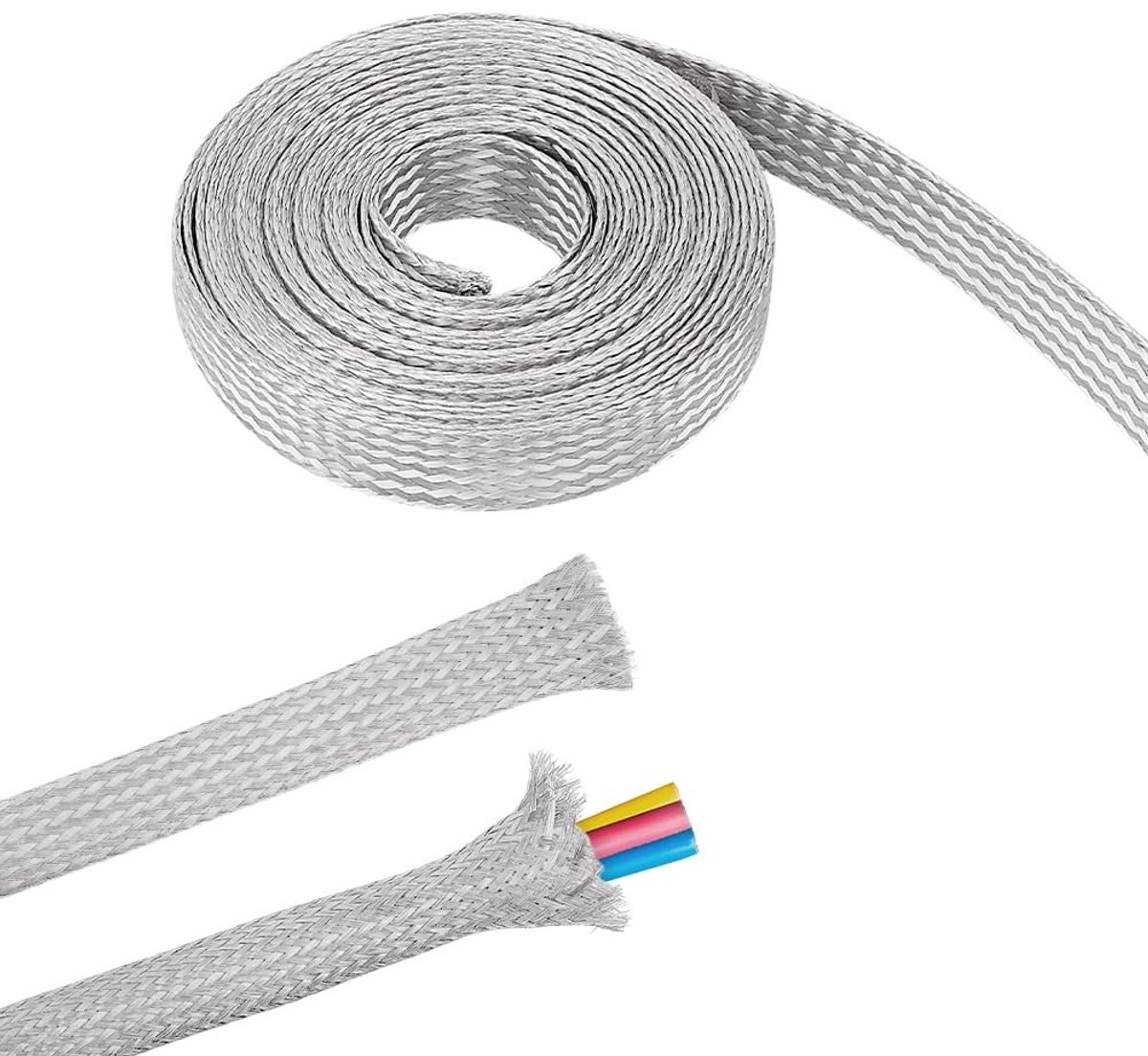 Omgoods - Gevlochten Sleeving Braid 13.12 Voet Kabel Afscherming en Bescherming