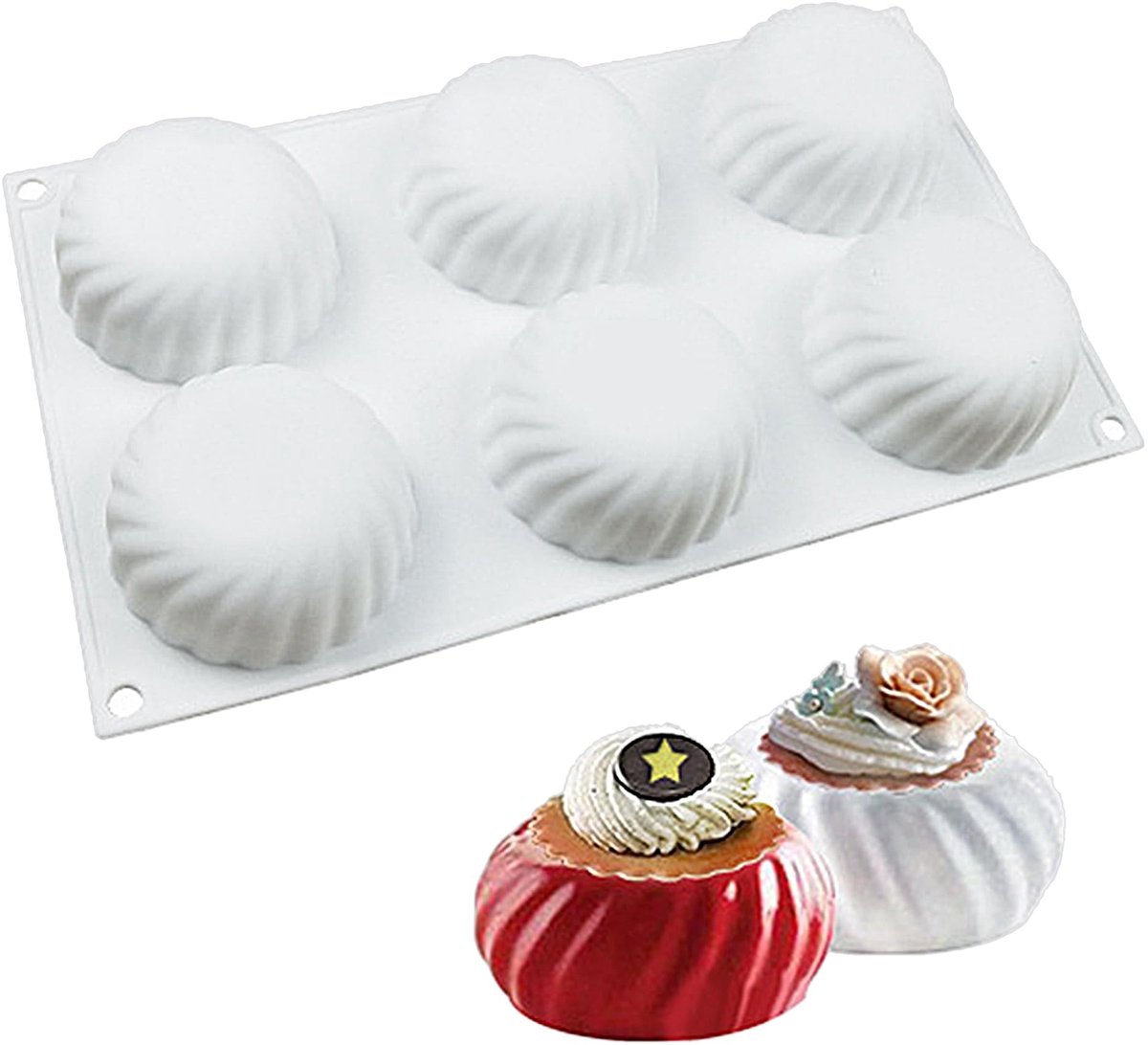 Omgoods - 3D Silicone Mallen voor Taartdecoratie - Perfect voor desserts en cupcakes
