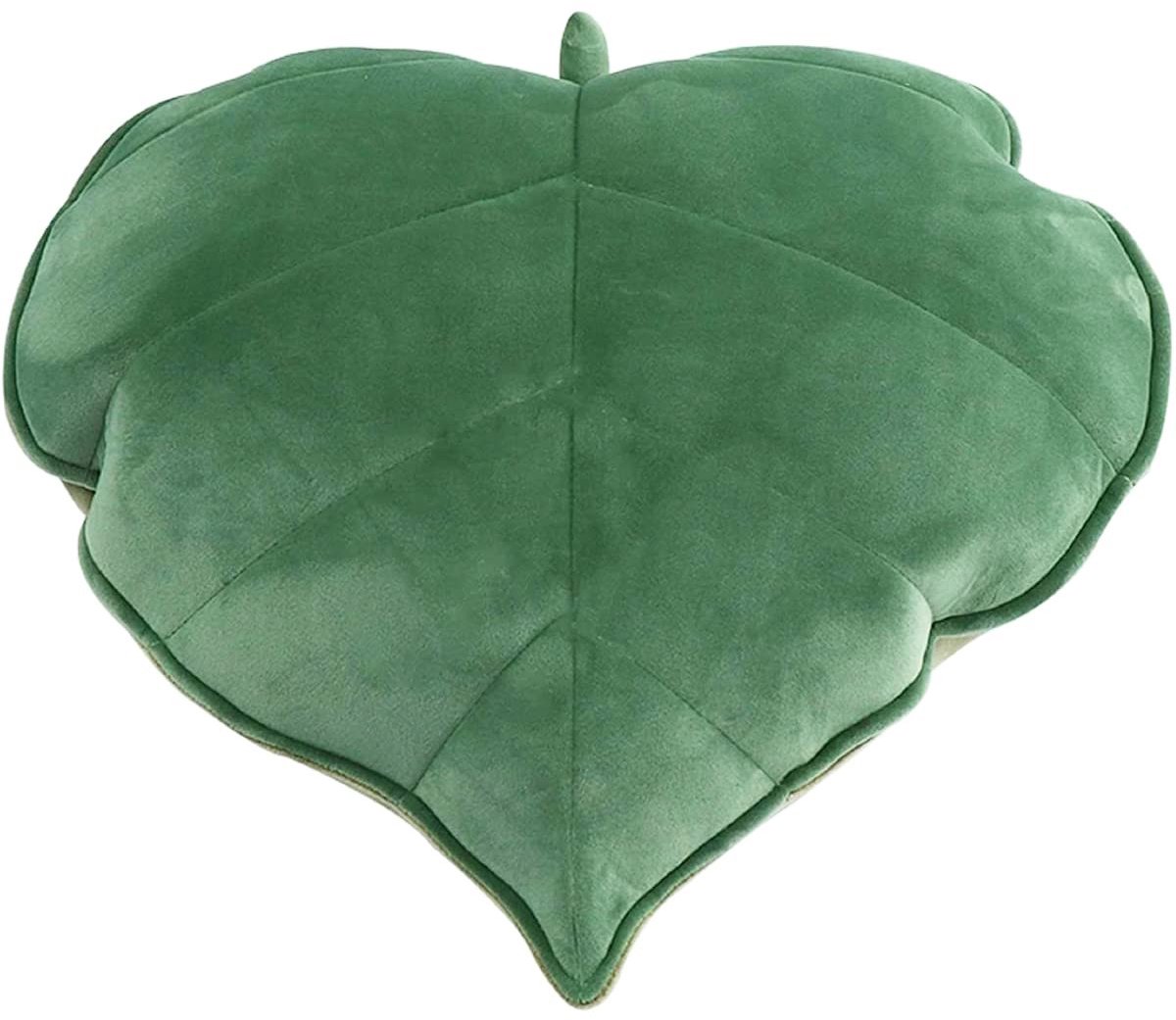 Omgoods- Sierkussen 50x50 cm - Pluche Blad Kussen - Decoratief Kussen - Rugkussen voor Bank - Woondecoratie - Zacht en Schattig - Decoratiekussen