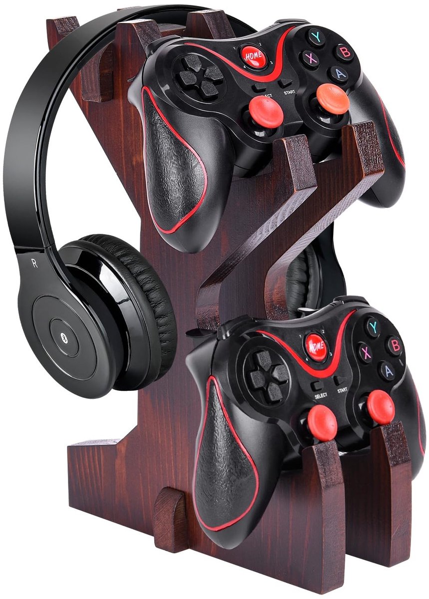 Omgoods - Gaming Controller en Headset Houder met 2 Laag voor Opslag