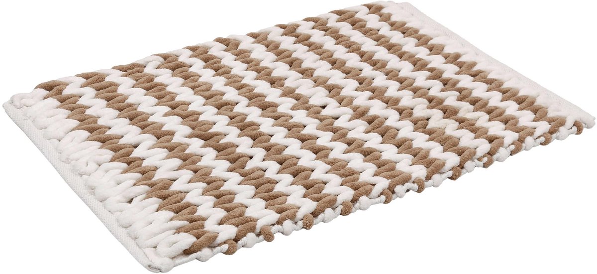 Omgoods - Gebreide Badmat 50 x 80 cm van Absorbent Plush Microfiber