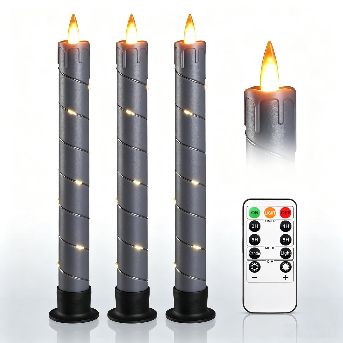 Omgoods - LED Raamkaarsen met Afstandsbediening en Timer