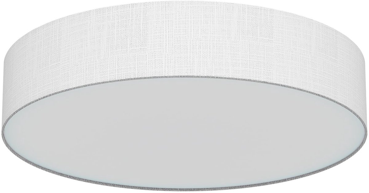 Omgoods - Fabric Ceiling Light met Ronde Linnen Lampenkap E27