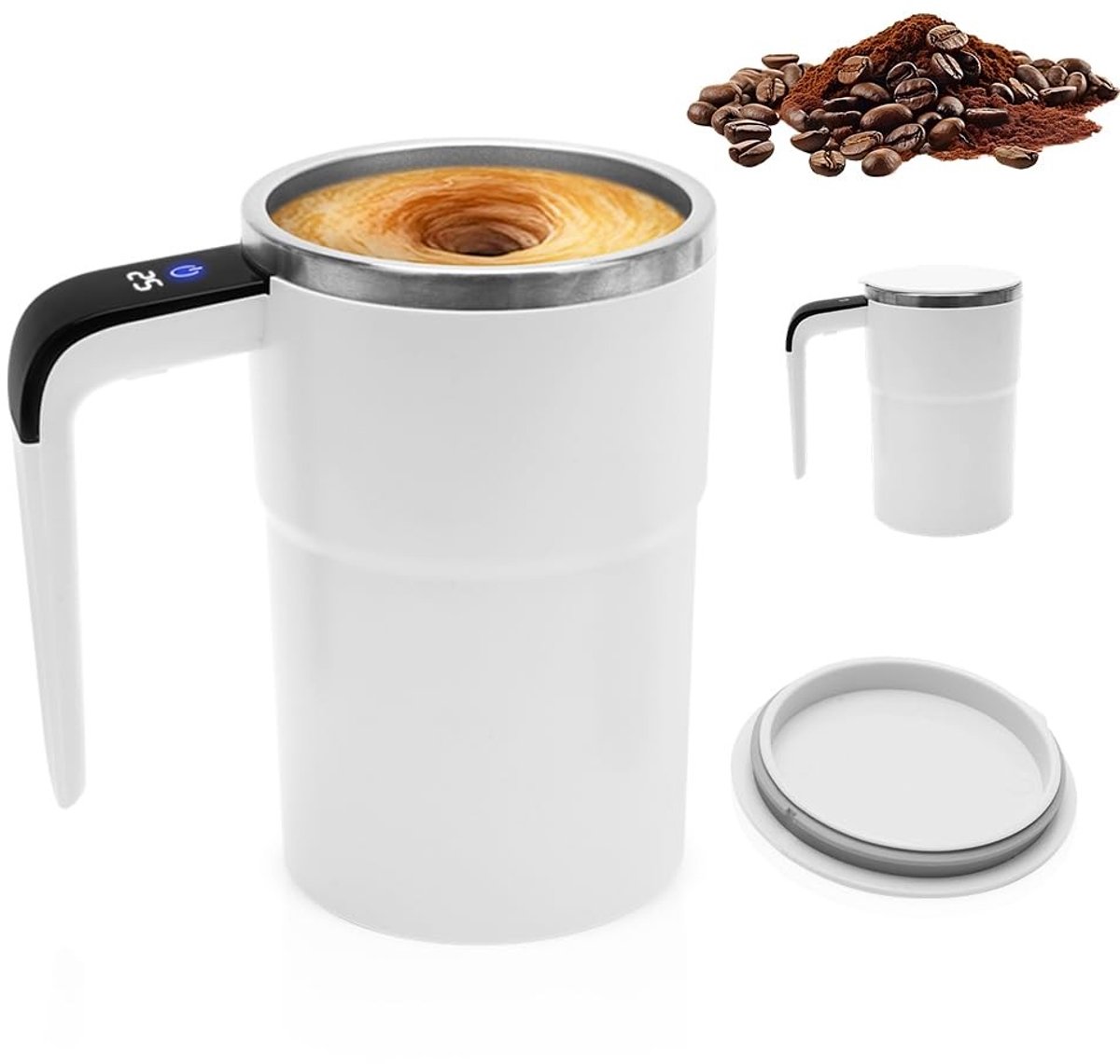 Omgoods - Automatische Koffiemok met Zelfroerfunctie en Vaatwasserbestendig Ontwerp