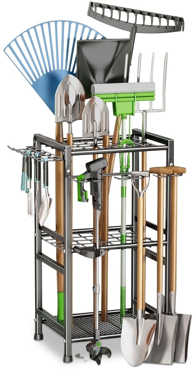 Omgoods - Tuingereedschap Organizer - 3-laags Houder met 70 Compartimenten voor Tuin en Garage
