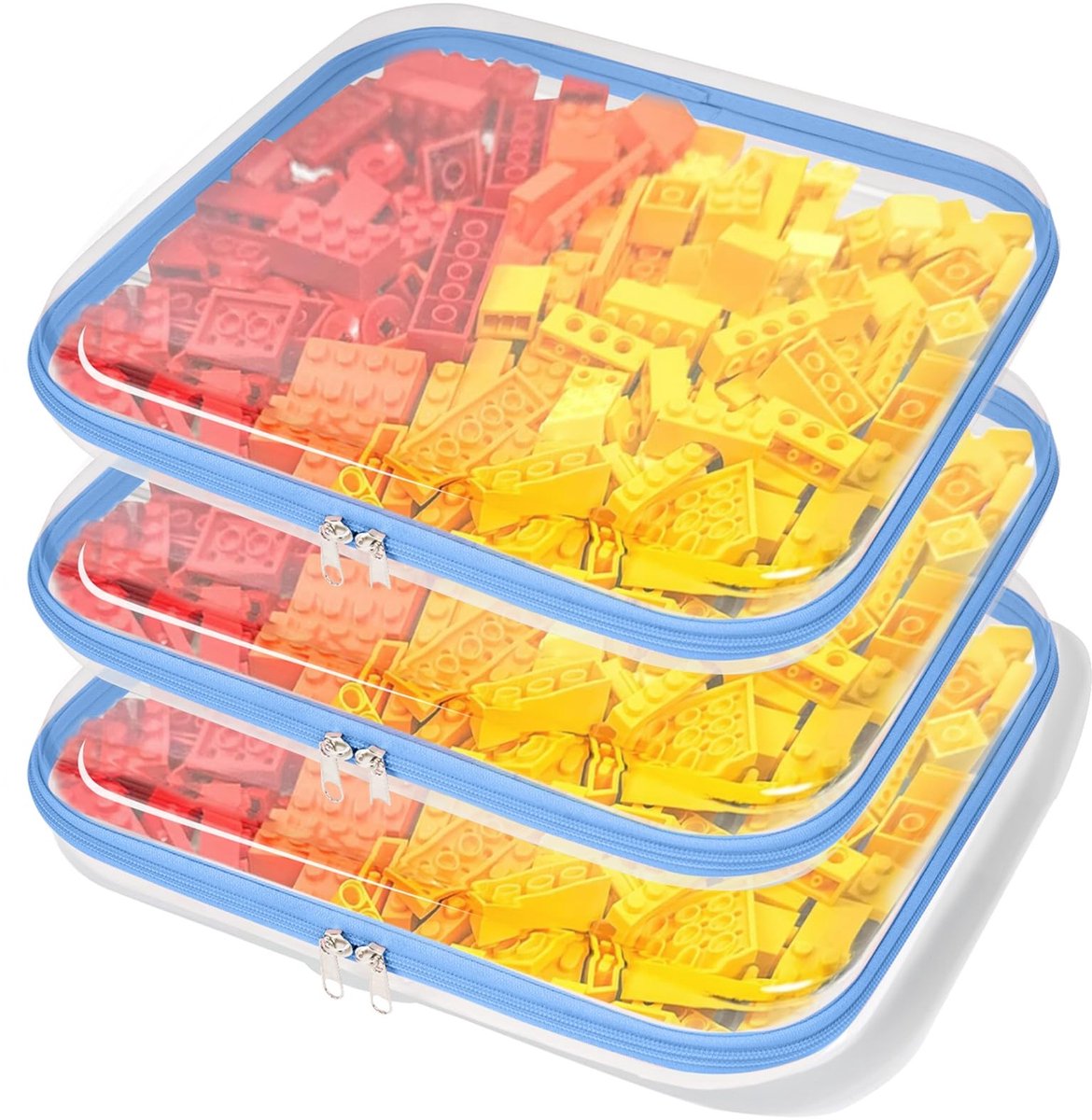 Omgoods - Transparante Toilettas met Dubbele Rits, Waterdicht