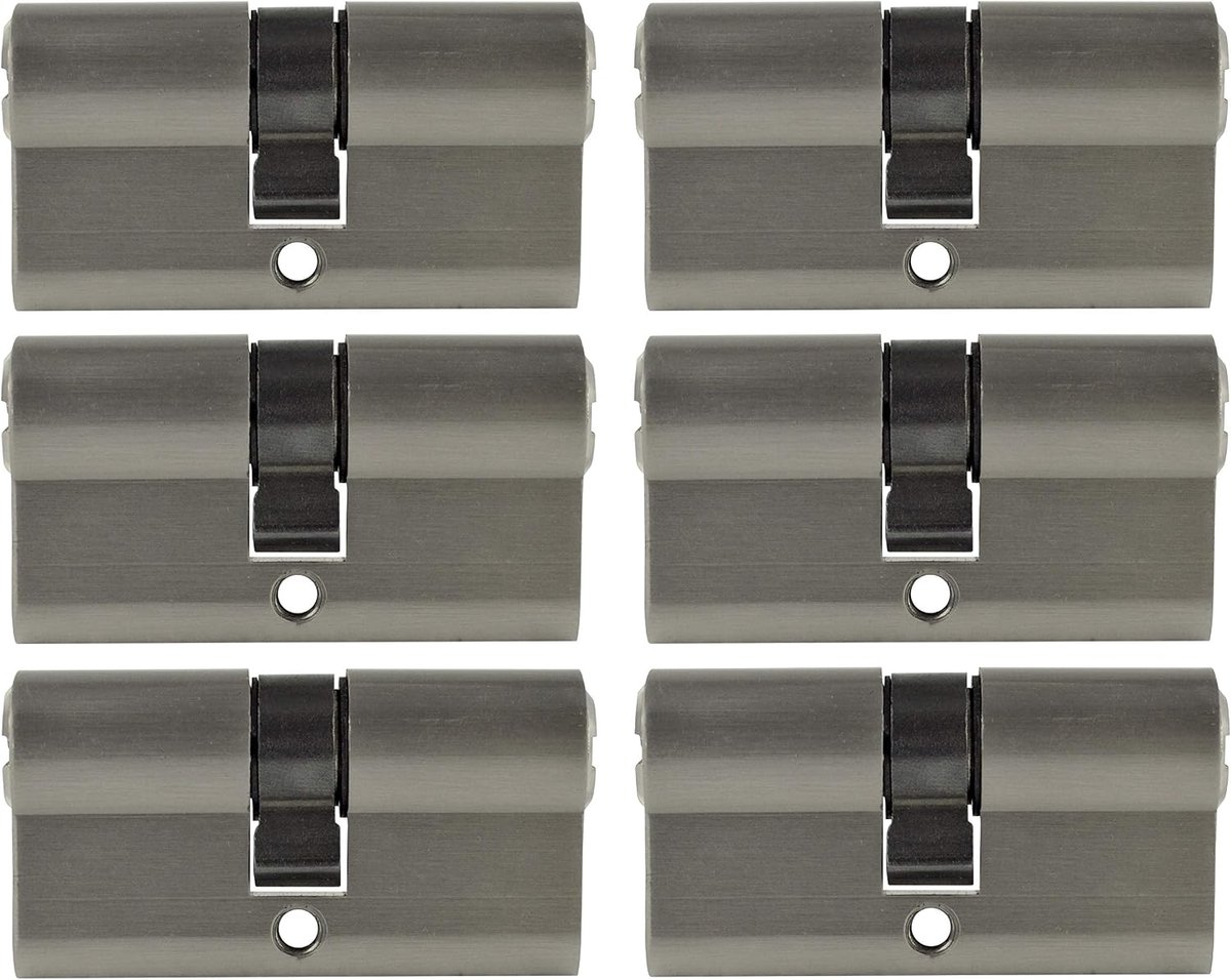 6x profielcilinder 60mm 30/30 30x sleutel deur cilinder slot gelijksluitend