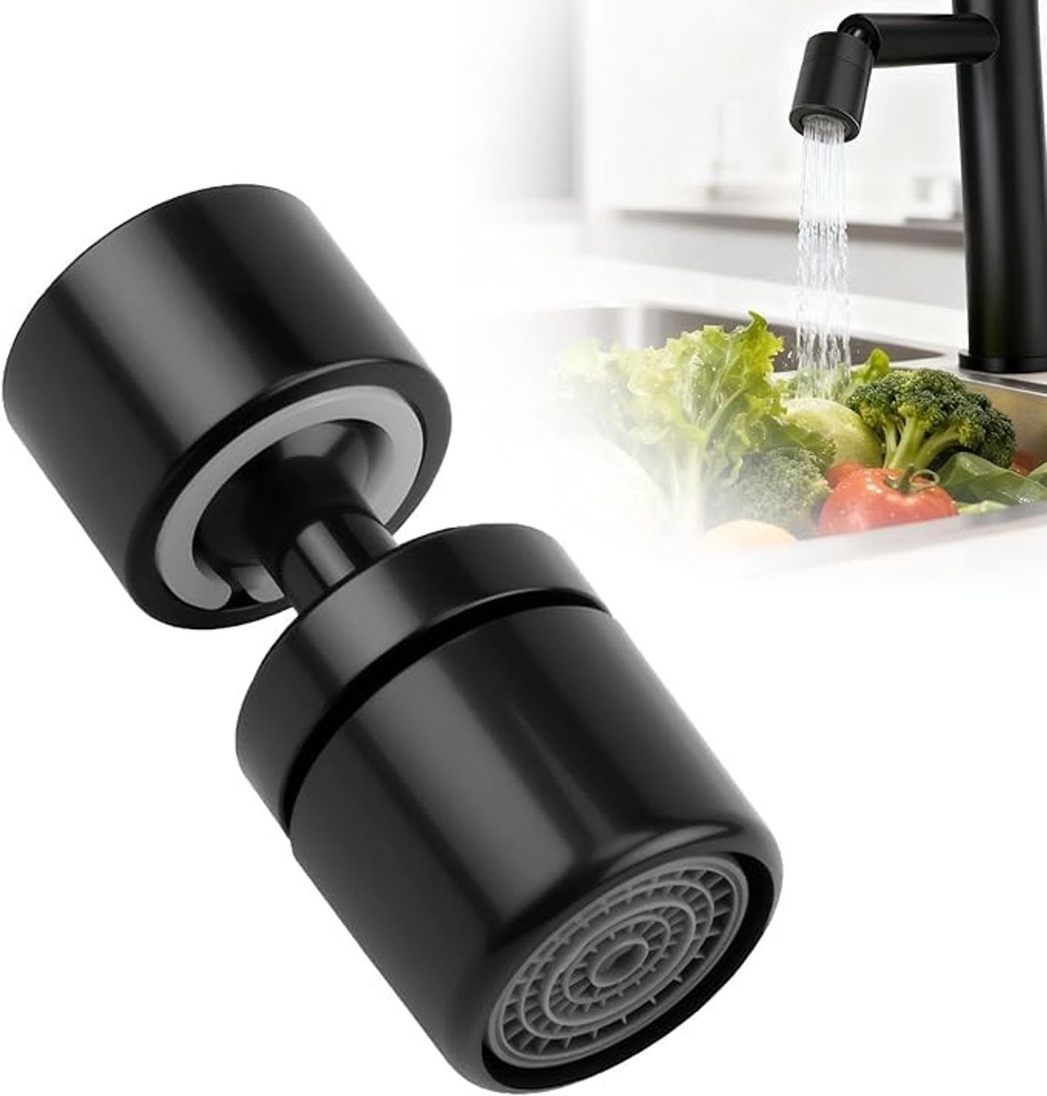 360° Draaibare Kraanbeluchter - Waterbesparende Keukenkraan Adapter