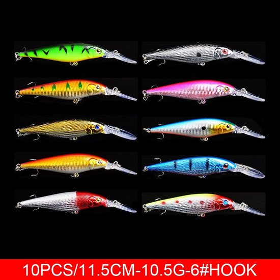 SnelShoppen - 301-delig Hengelsport Aas Set met Doos, Gemengde Kunstmatige Aas Set van Rubber Vissen Inclusief Hengelsport Haken, Wormen, Kikkers, Sno — afbeelding 5