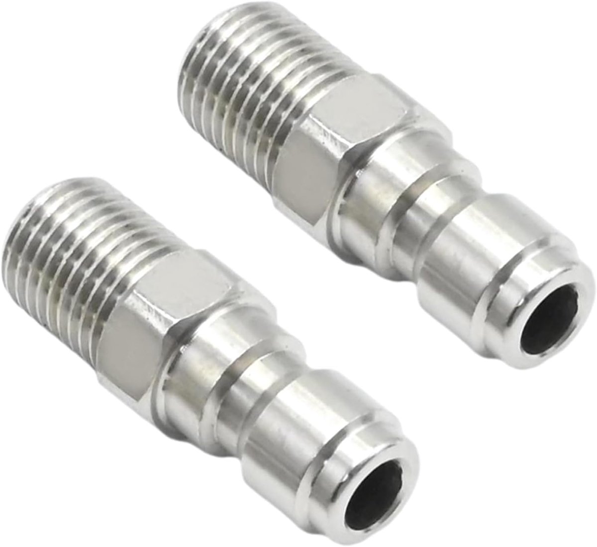 Drukreiniger adapter 1/4 inch BSP - RVS snelkoppeling - Voor hoge drukspuitlans - Geschikt tot 5000 PSI - ShopVlot