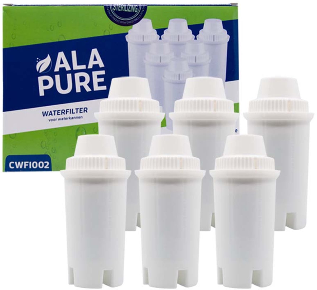 Inventum Strix Waterfilter 20100900021 van Alapure 1002 Waterfilters 6-Pack