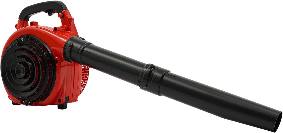 Benzine Bladblazer - Tuinblower Krachtig - Tuinonderhoud Blazen - 25.4cc 2-Takt Motor - 275.45 CFM - Zwart Rood