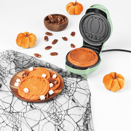 Giles & Posner Mini Wafelmaker 5-In-1, Antiaanbak, Wisselbare Platen van Giles & Posner — afbeelding 3