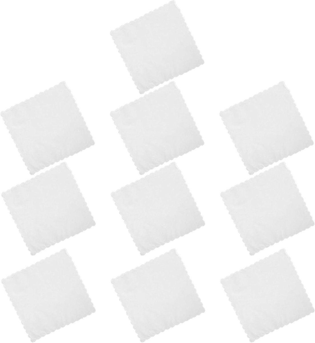 Katoenen Zakdoeken - Herendekens Wasbaar - Dagelijks Gebruik - Zacht Ademend Materiaal - 30x30 cm - Wit