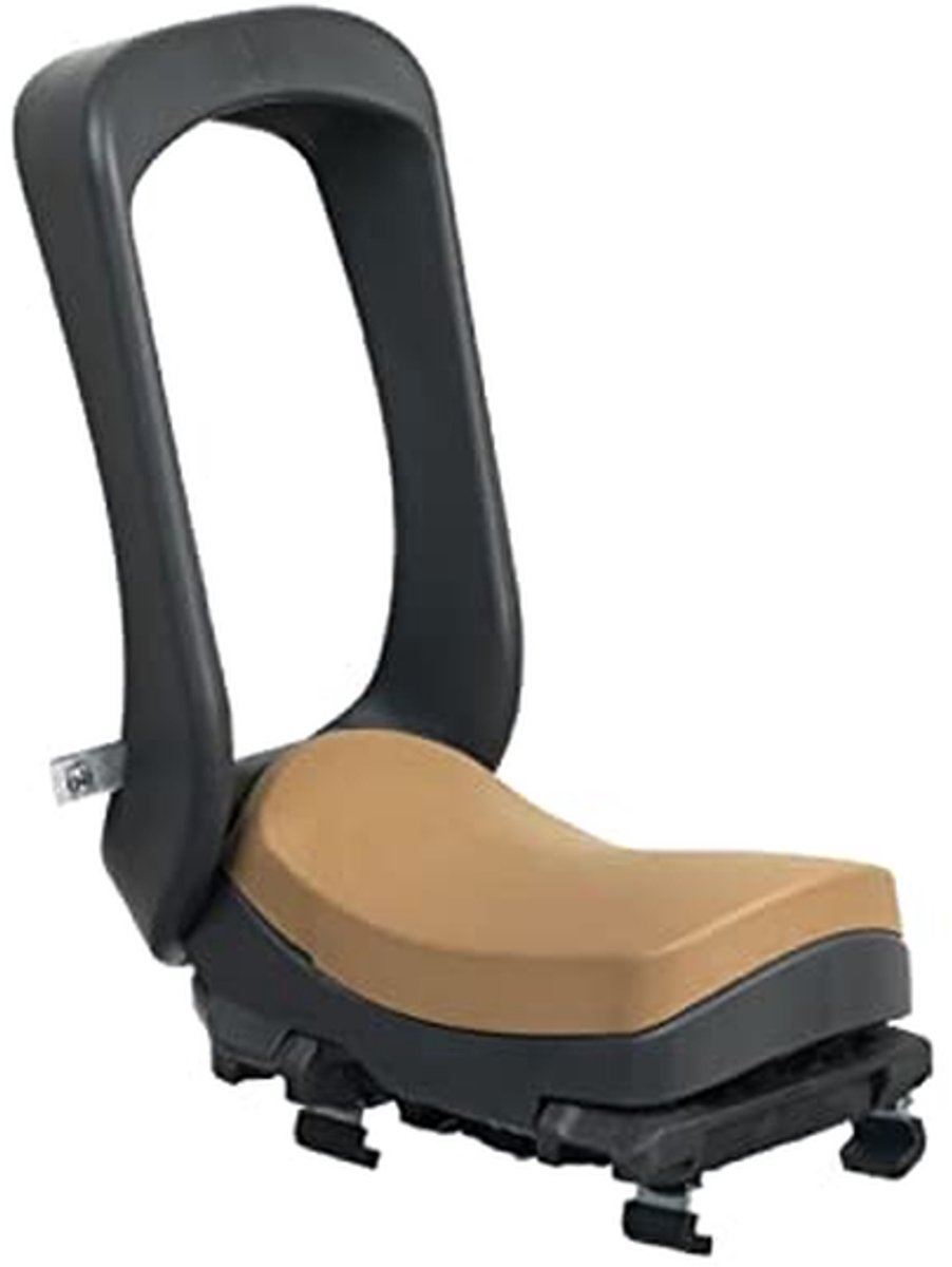Fietsstoeltje Achter - Kinderzitje Fiets - Veilig Fietsen - 3-Punts Gordels - 120-175 mm - Zwart Bruin