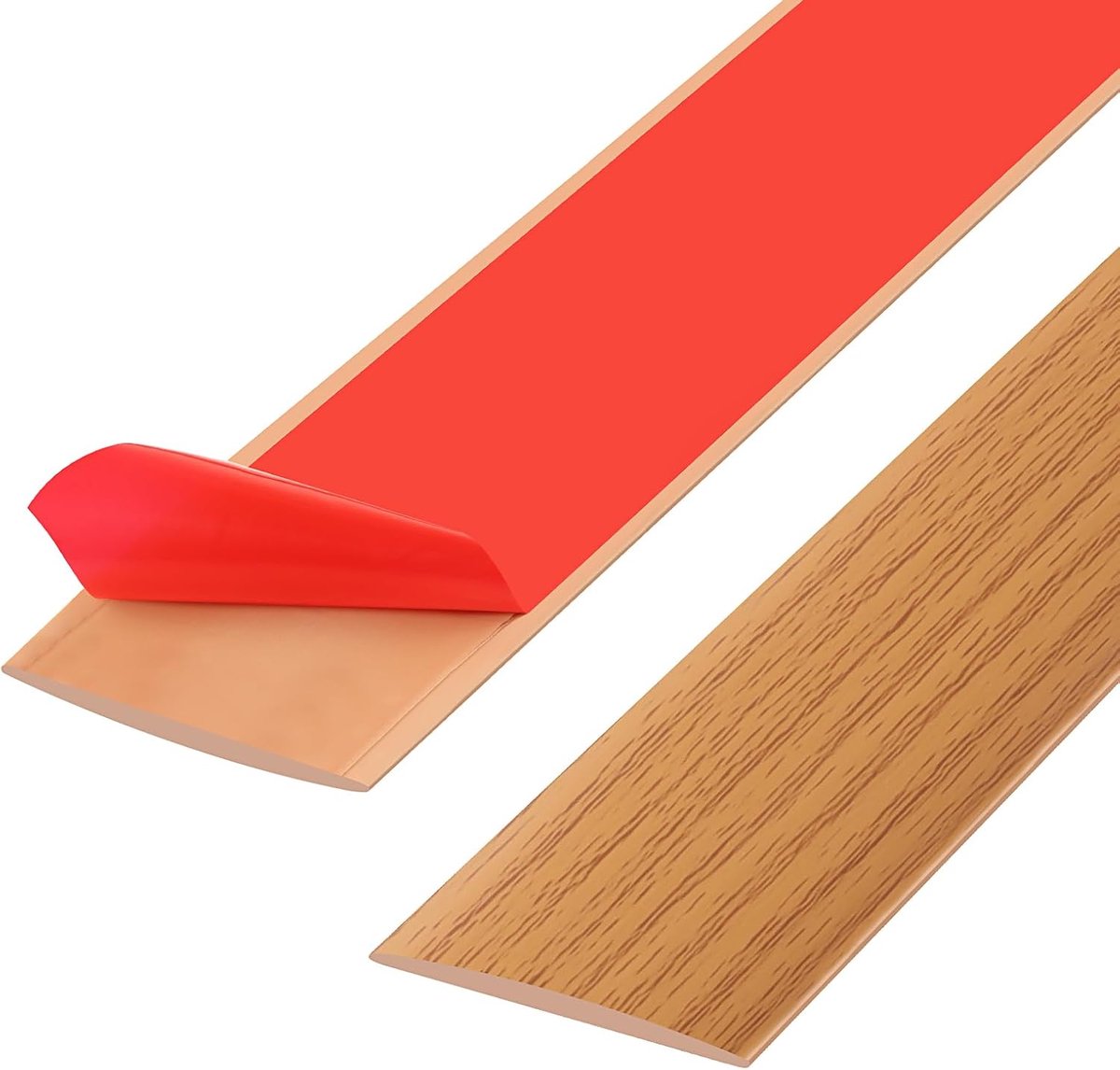 200 x 4 cm threshold strip, carpet door trim, floor transition, self-adhesive door divider, flat laminate profile - ShopVlot