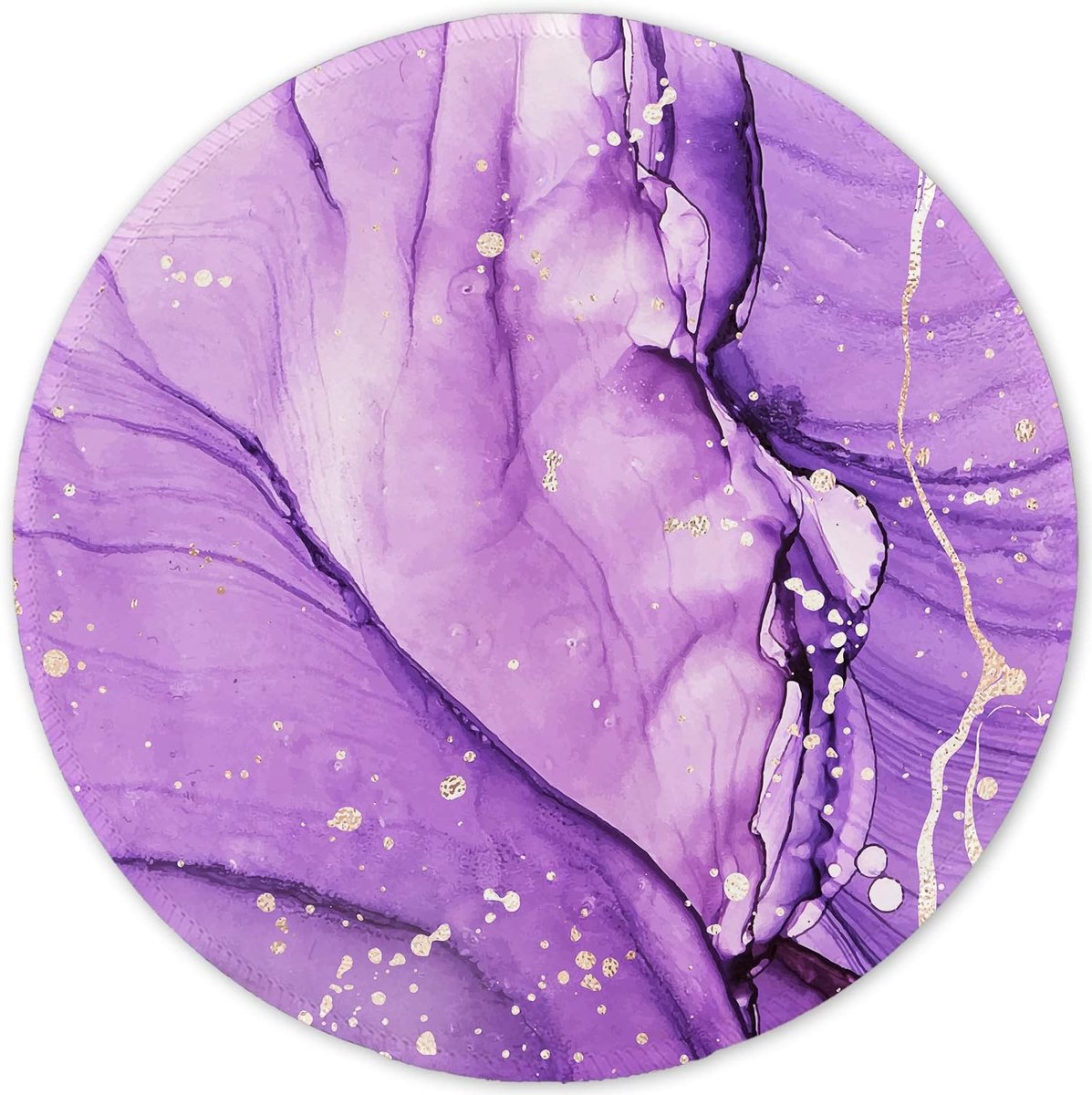 ITNRSIIET Stitched Edge Mouse Pad, Premium Textured Mouse Pad Waterproof Non-Slip Rubber Base Round Mouse Pad for - ShopVlot