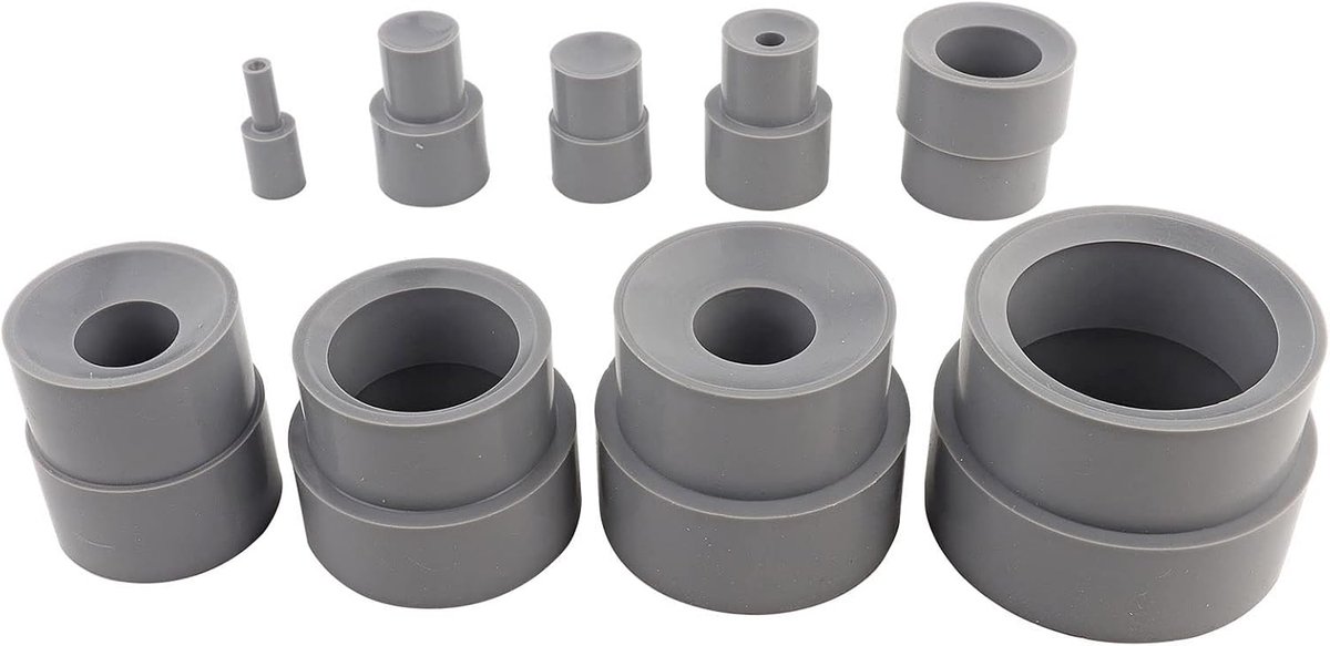 SnelShoppen - Lens Spanner Wrench Set 9-delig Rubber Lens Reparatie Gereedschap voor DSLR Camera Lensen 8-83mm - Schroef- en Verwijderhulp