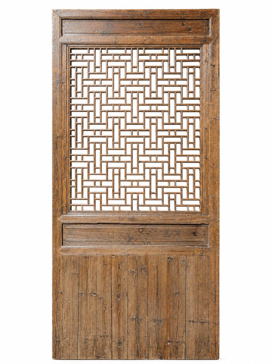 Fine Asianliving Antiek Chinees Kamerscherm Wand Paneel Hout Handgesneden B116xD5xH248cm Chinese Meubels Oosterse Kast