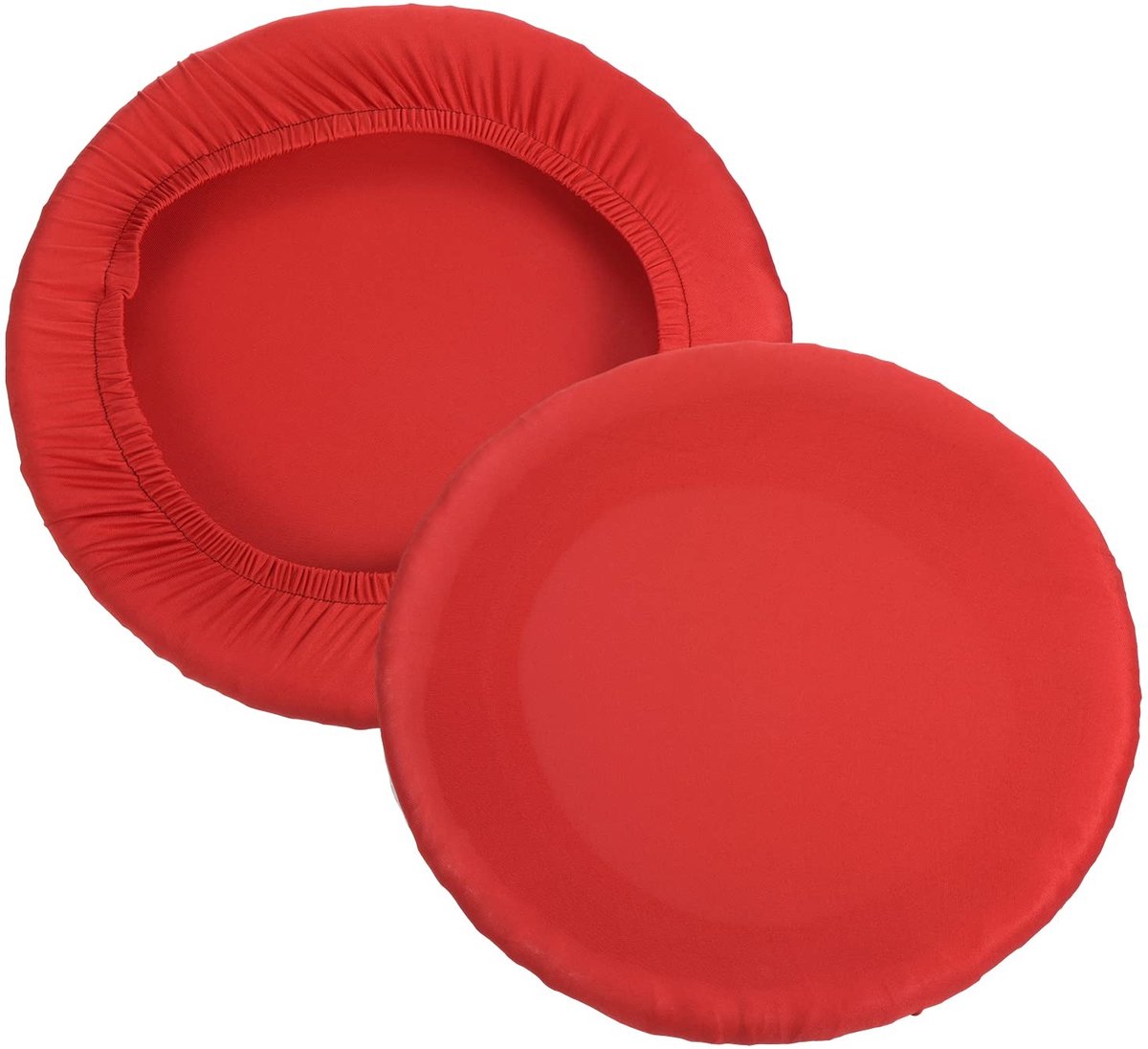 Omgoods - Set van 2 Wasbare Elastische Barkruk Covers voor Stoelen 11-16 inch, Rood