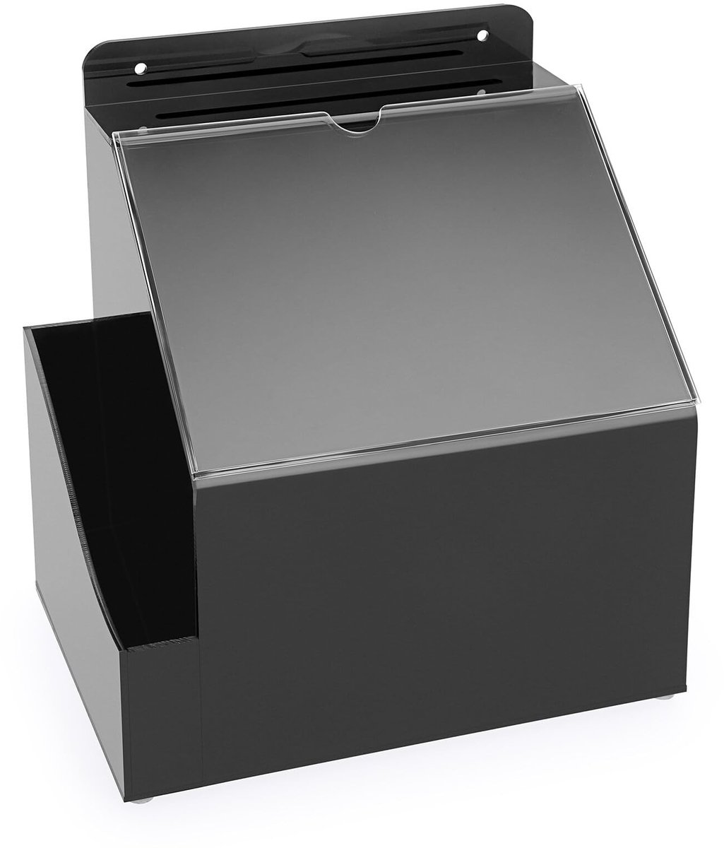Omgoods - Acryl Donatiebox met Sleutel en Wandmontage