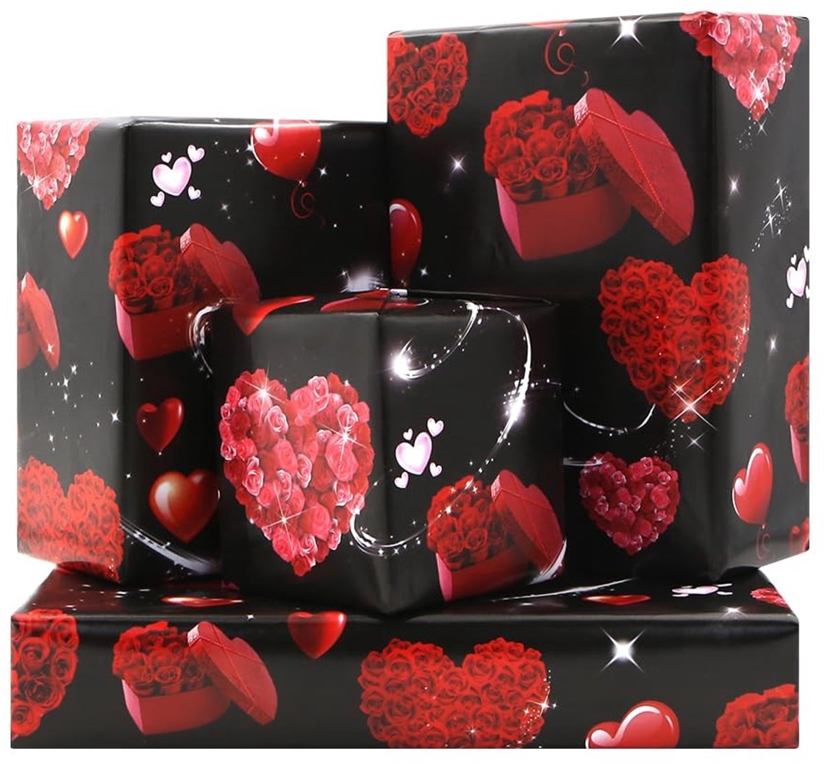 Omgoods - Roze Bloemen Inpakpapier voor Speciale Gelegenheden