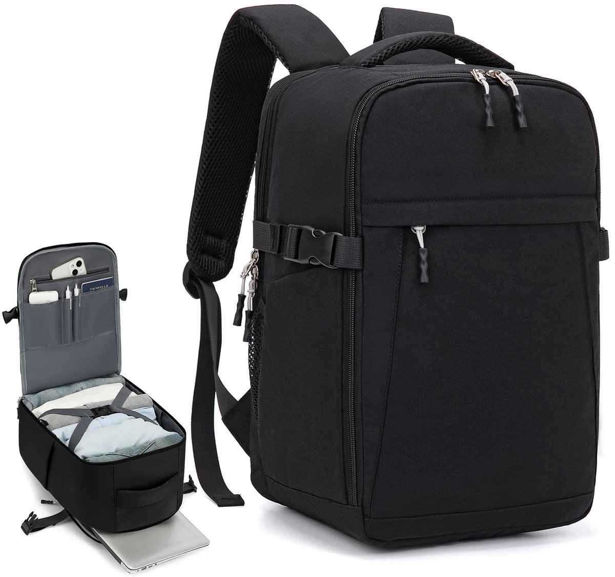 Omgoods- Reisrugzak 40x30x20cm - Handbagage - Vliegtuigtas - Reistas voor 14 inch Laptop - Antidiefstaltas - Duurzaam en veelzijdig