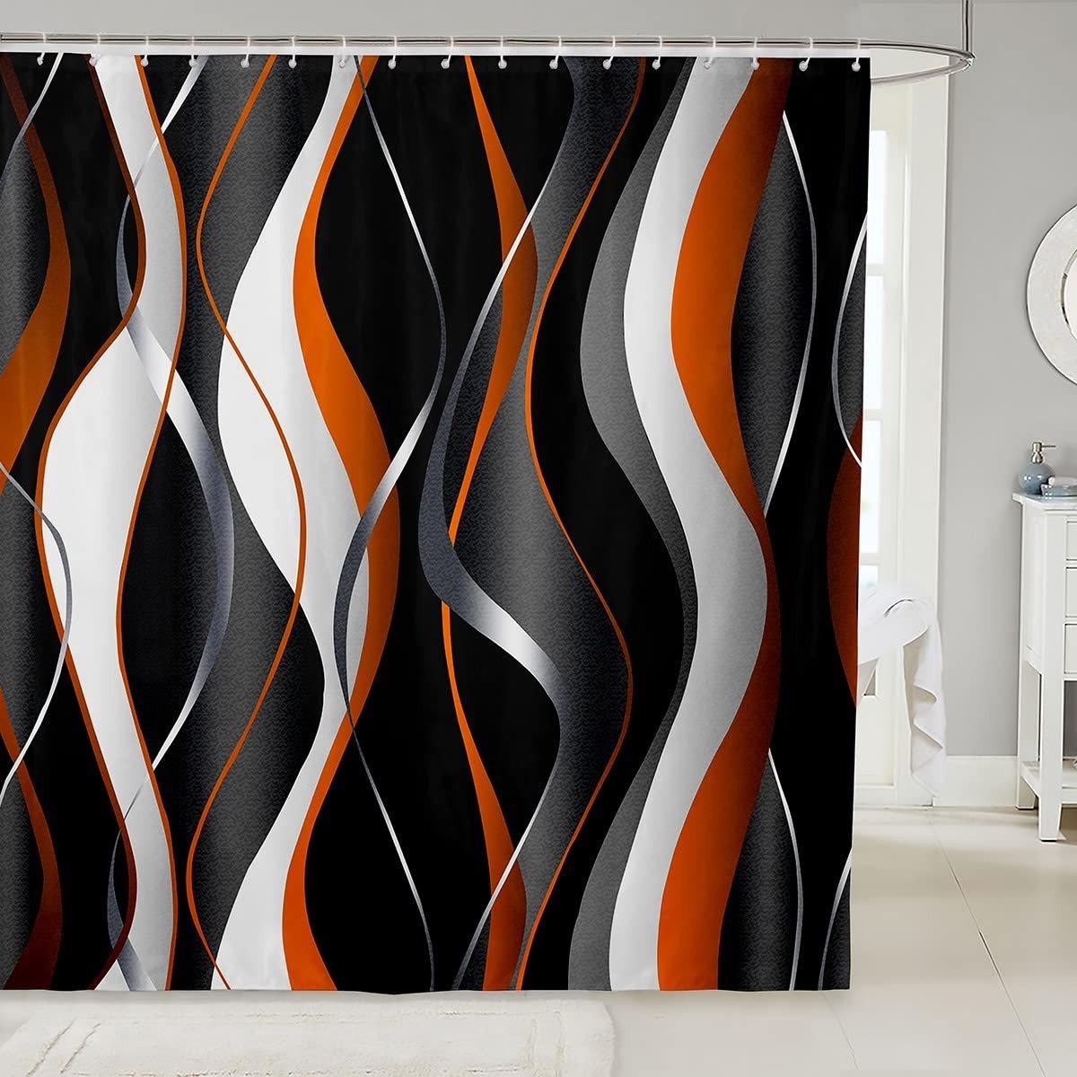 Omgoods - Waterdichte Douchegordijn met Geometrisch Patroon
