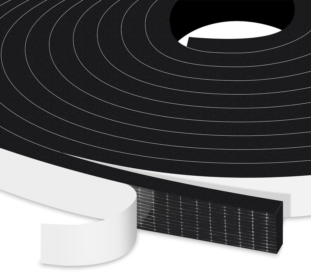 Omgoods - Zelfklevende Foam Tape 12mm x 6mm voor Isolatie