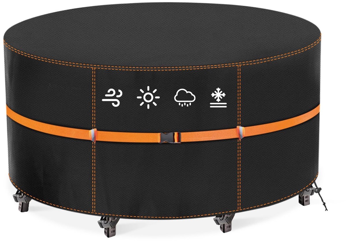 Omgoods - Ronde Tuinmeubelhoes, Waterdicht, 230 x 100 cm