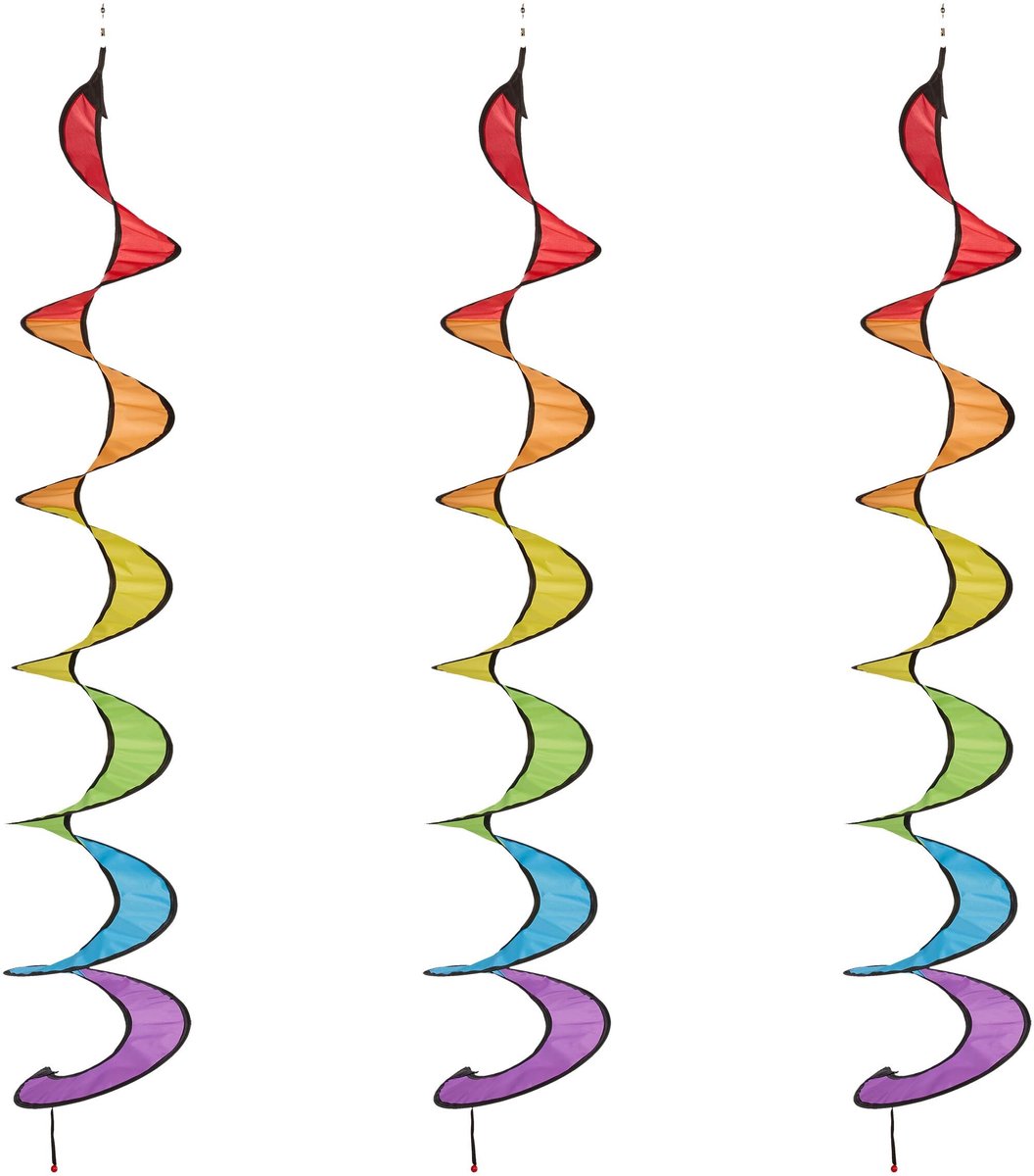Omgoods - Set van 3 Kleurrijke Wind Spinners
