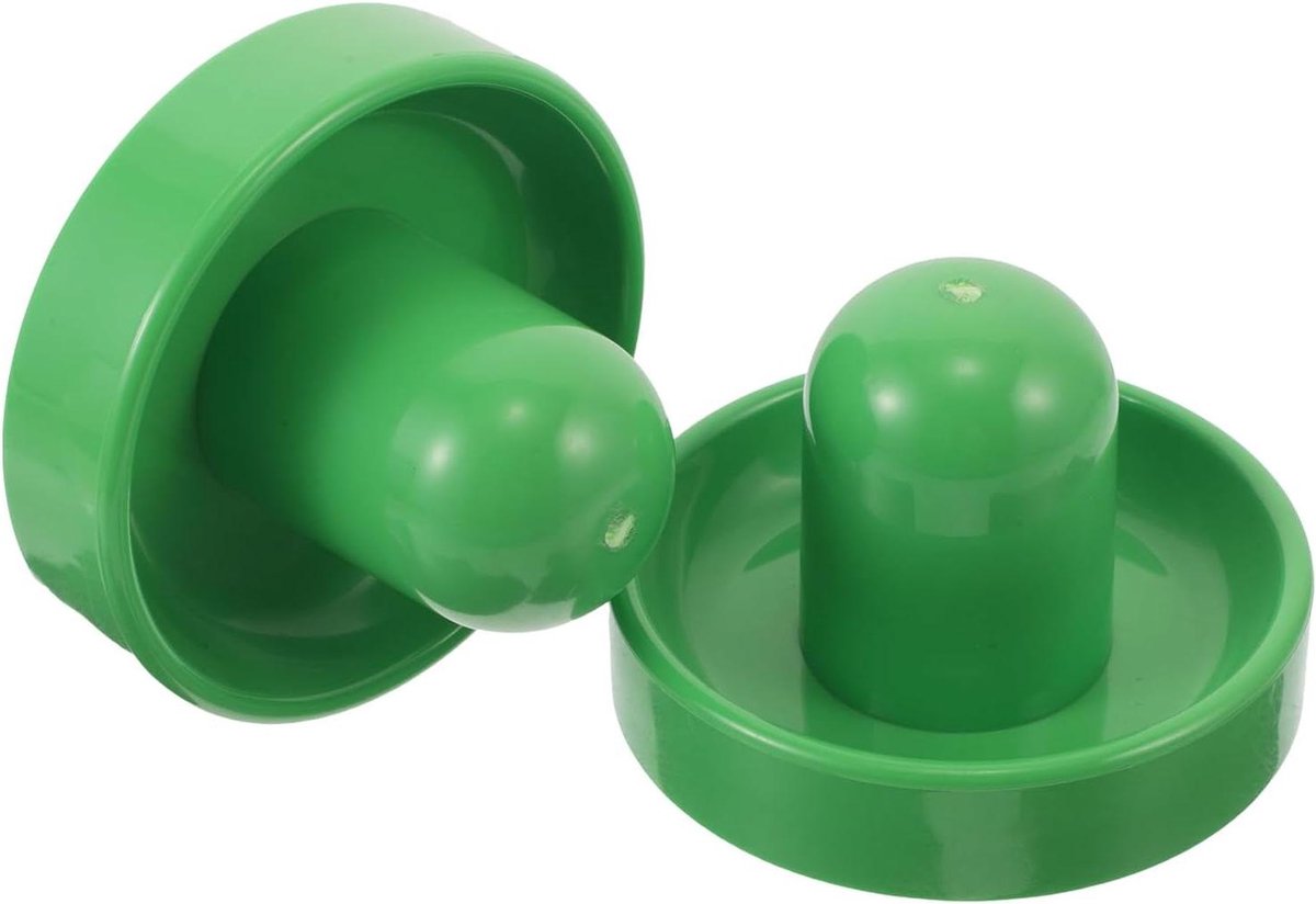 Airhockey Pushers - Airhockey Paddles - Spelvaardigheid Verbeteren - Ergonomische Crankhandgreep - 10.3 cm - Groen