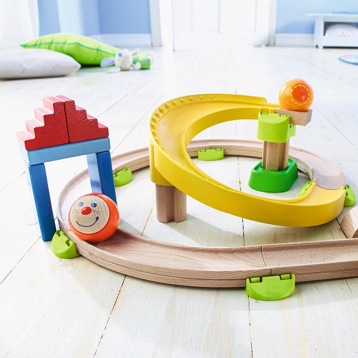 Omgoods - Kullerbü Marble Run Spel met 26 Onderdelen
