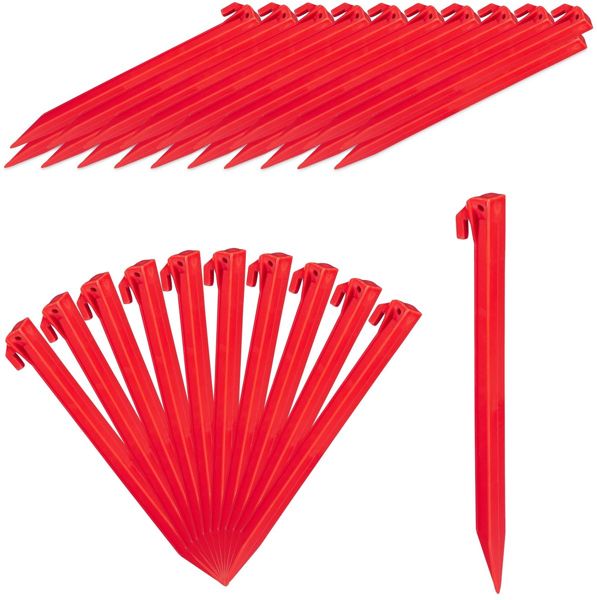 Omgoods - Set van 32 Lichte Tentpinnen voor Zachte Grond, 31 cm