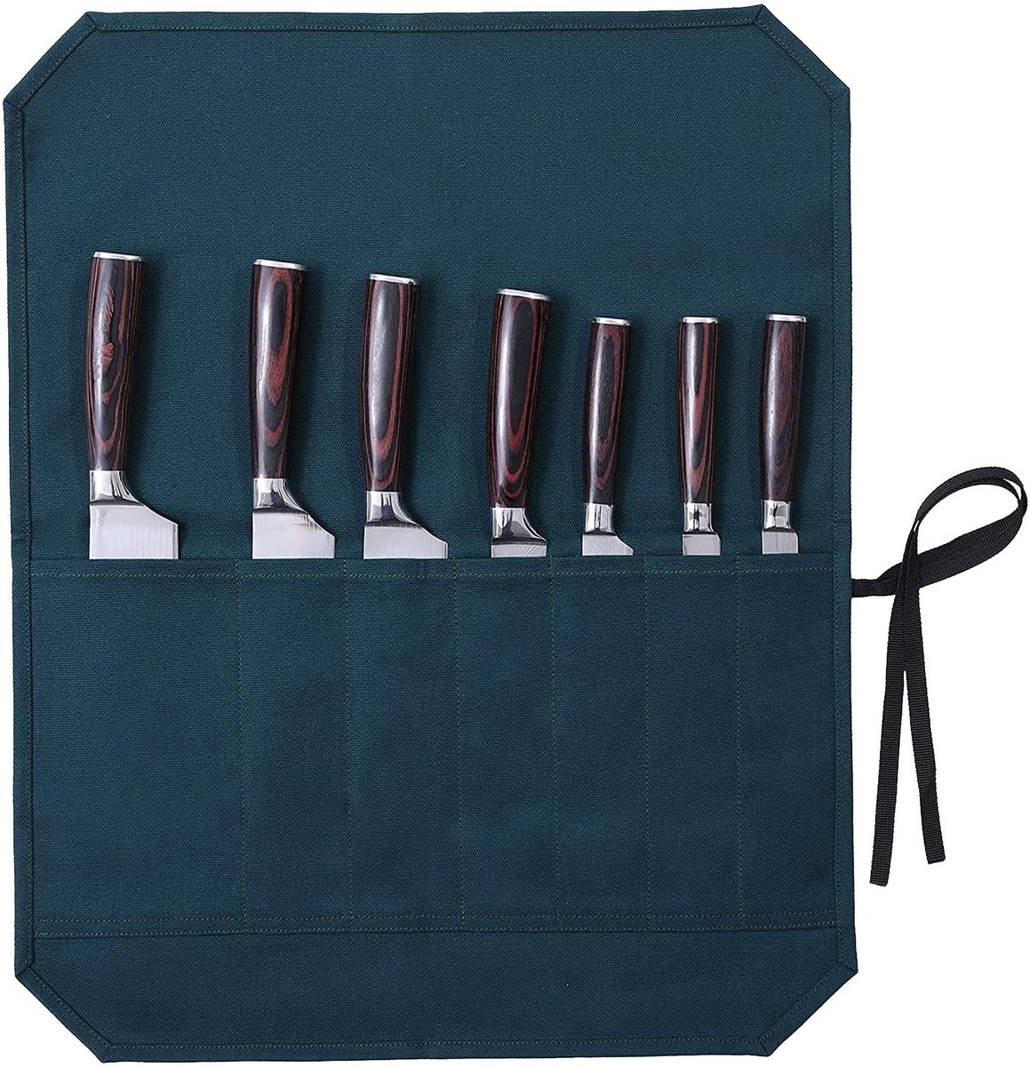 Omgoods - Chef Mes Roll, Heavyweight Canvas Tas met 7 Slots