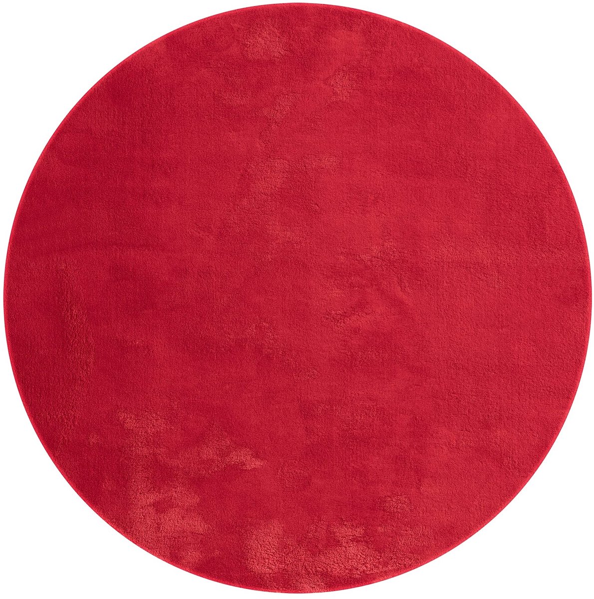 Omgoods - Modern Rood Rond Tapijt 120x120 cm voor Woonkamer