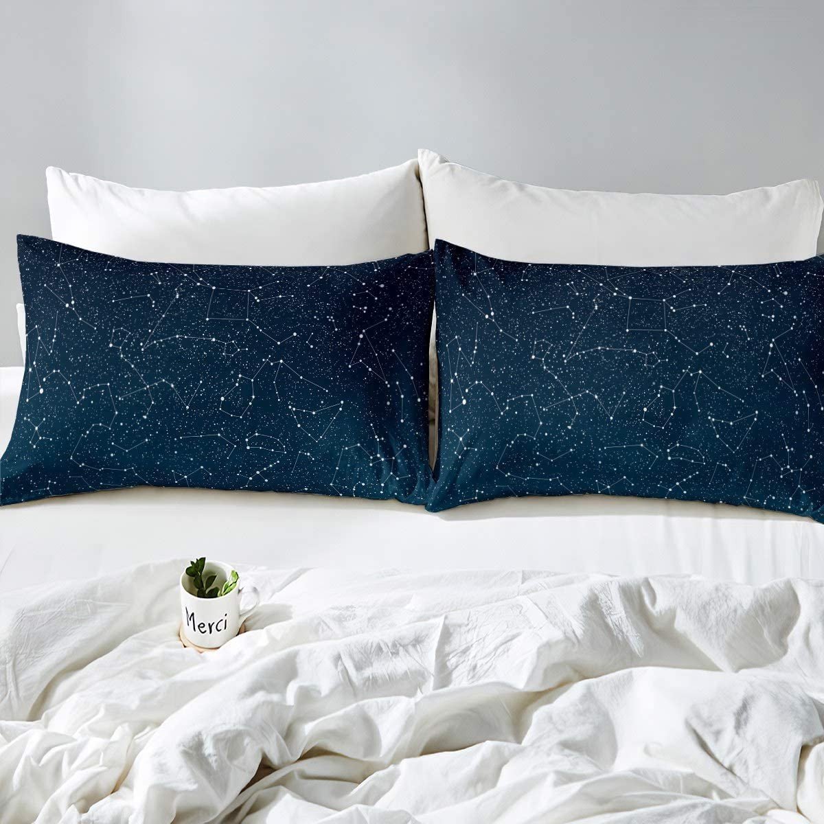 Omgoods - Galaxy Duvet Cover Starry Sky Bedding Set - Super King voor Kinderen